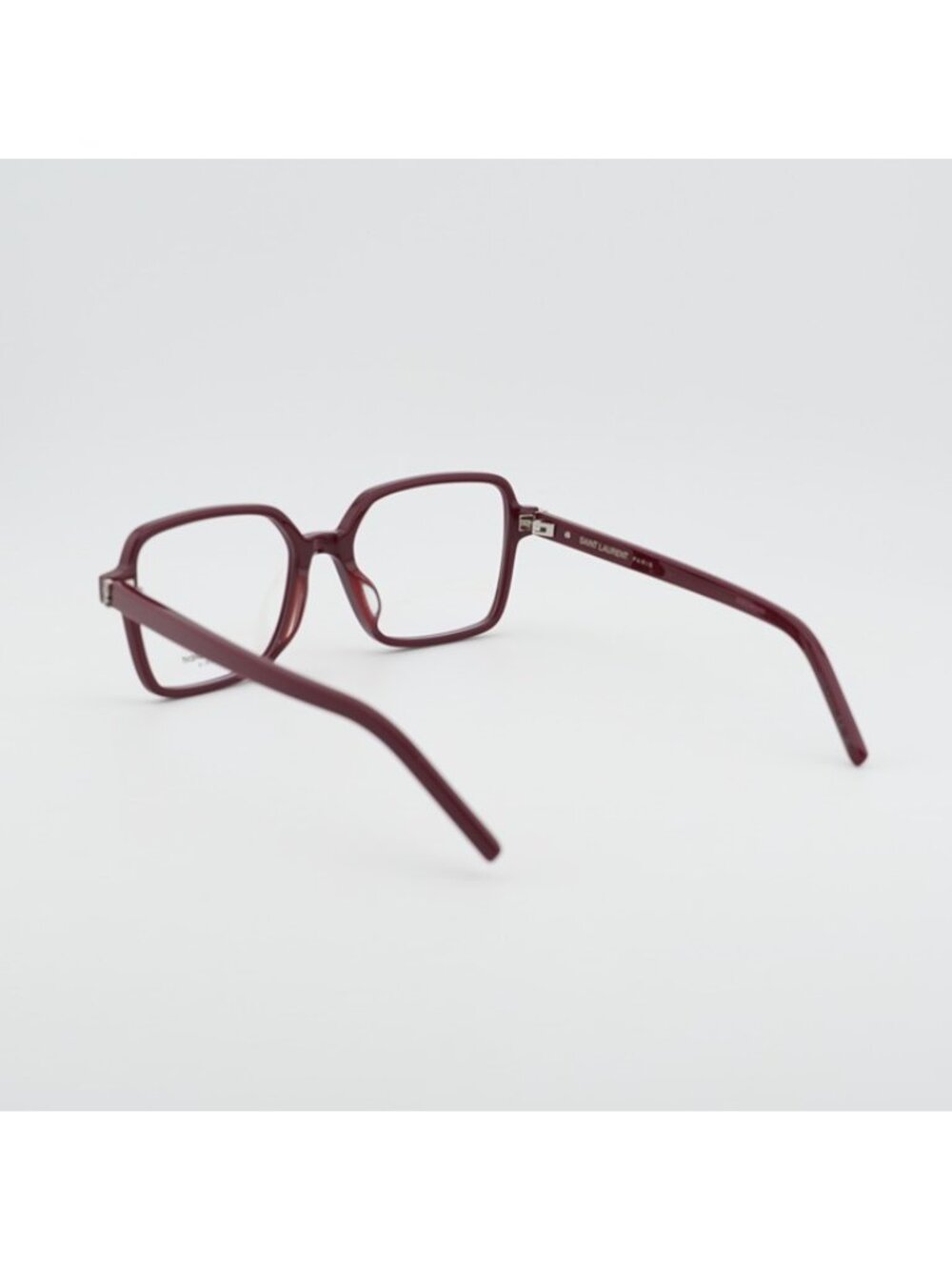 Saint Laurent SL M139 006 Square Eyeglasses Dark Red 54mm Frame - Picture 5 of 12